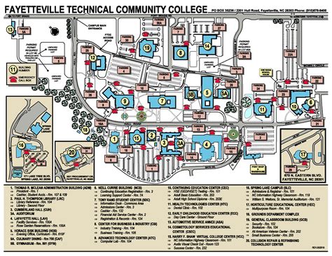 Fayetteville Campus Map