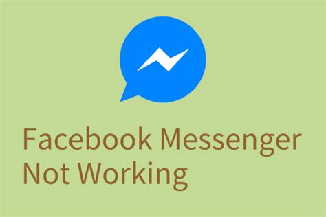 Fb Messenger Not Working