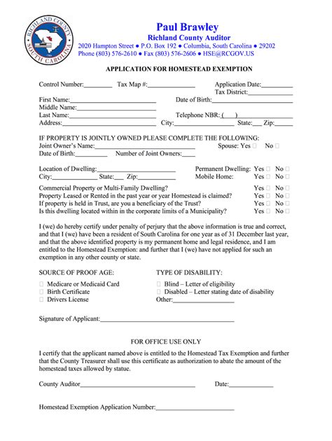 fbcad homestead exemption form