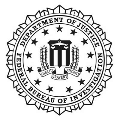 fbi seal black and white