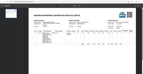 Fbr Invoice Tracking