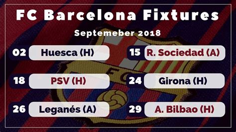 fc barcelona home fixtures