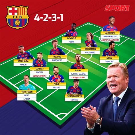 fc barcelona starting lineup