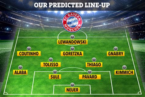 fc bayern munich line up