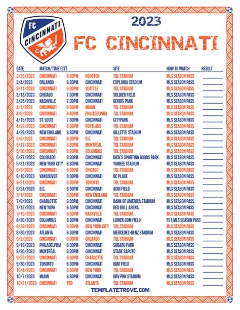 fc cincinnati printable schedule