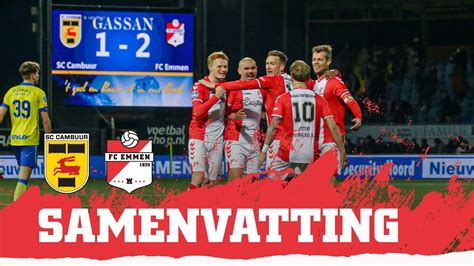 fc emmen v sc cambuur