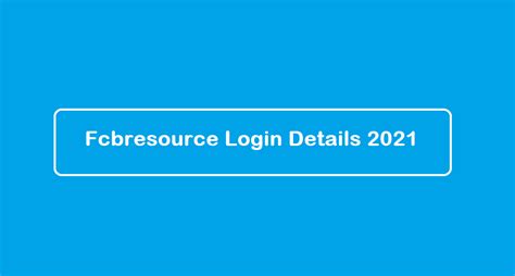 fcb resource log in