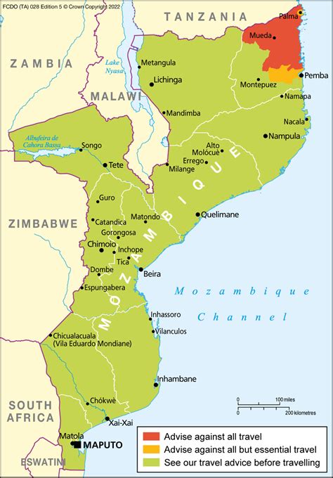 fcdo travel advice mozambique
