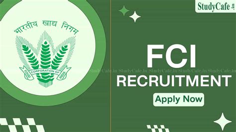 fci recruitment 2022 official website