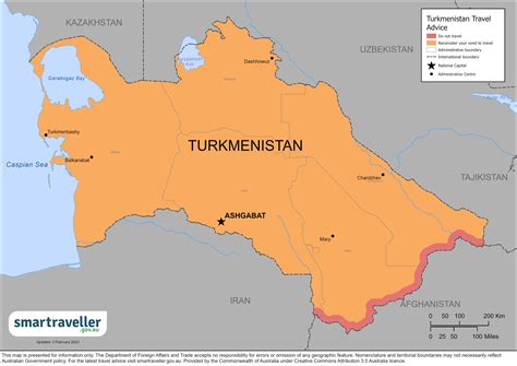 fco travel advice turkmenistan