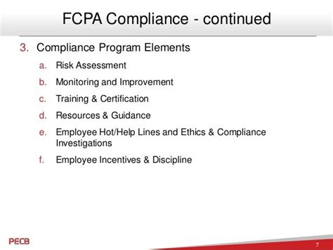 fcpa compliance program