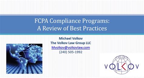 fcpa compliance program best practices