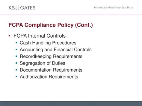 fcpa compliance program sample