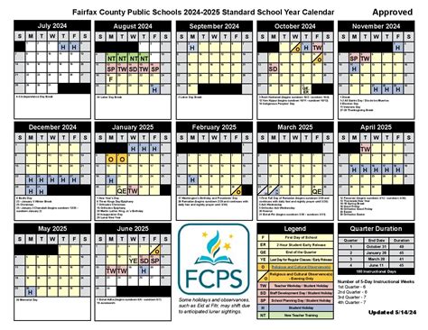 Fcps Calender 2024-25