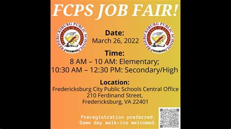 fcps job fair 2022