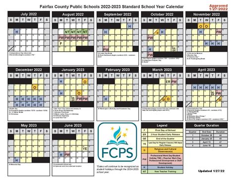 fcps school calendar 23-24
