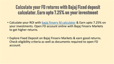 fd calculator bajaj finserv