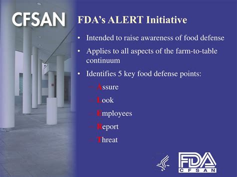 fda alert system the l instructs managers to