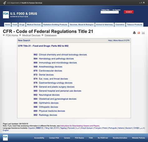 fda classification codes
