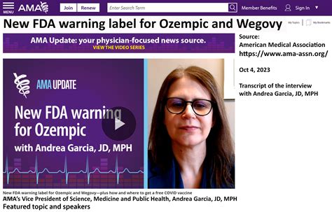 fda ozempic warning label