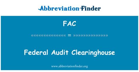 fdp clearinghouse audit