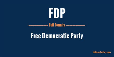 fdp full form in law