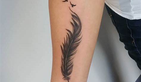 floral feather tattoo - Google Search Floral Back Tattoos, Tattoos For