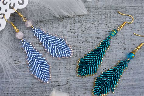 Feather Earrings Tutorial