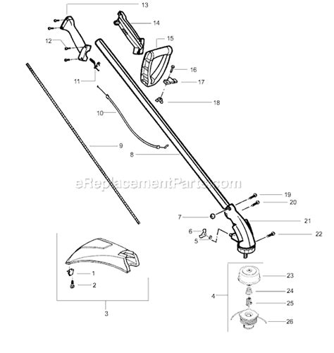 Weed Eater Featherlite Parts List and Diagram Type 1