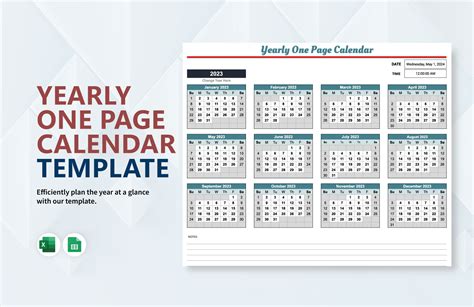 Features of Calendar Template