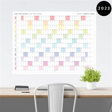 Features of Large Print Wall Calendar 2023