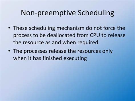 features of non preemptive scheduling in os
