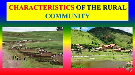 features of rural community