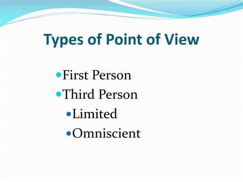 Features Point Of View
