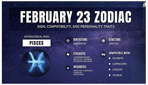 February 23 Birthday Personality, Zodiac Sign