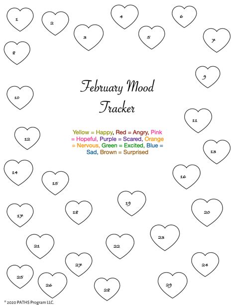 Free February Mood Tracker 1 Make Breaks