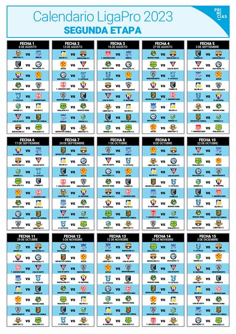 fecha liga pro 2023