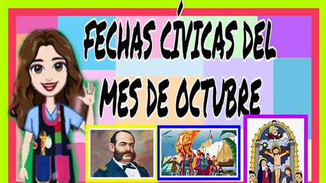 fechas cívicas del mes de octubre