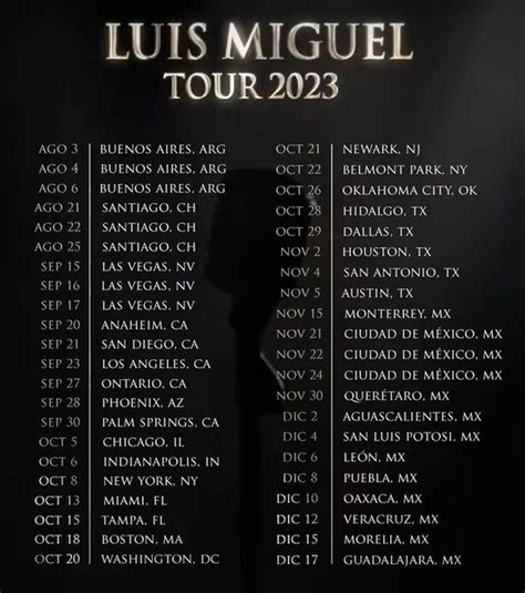 fechas concierto luis miguel 2023 monterrey