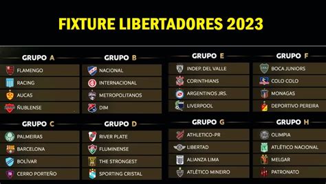 fechas copa libertadores 2023