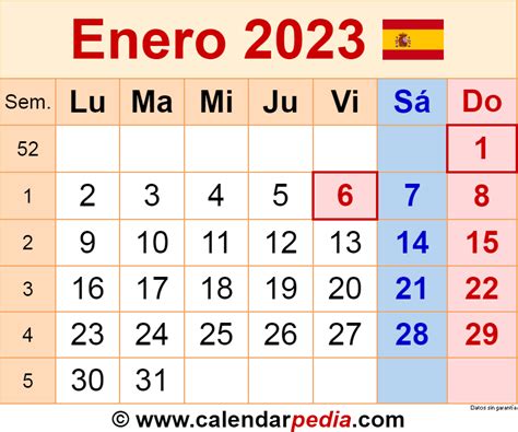 fechas importantes de enero 2023