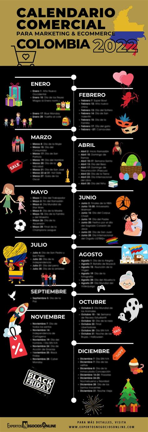 fechas importantes en colombia 2022
