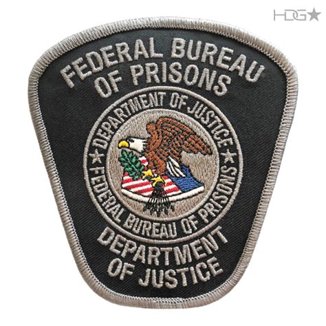 federal bureau of prisons velcro patch