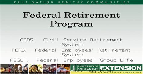 federal civil service retirement system