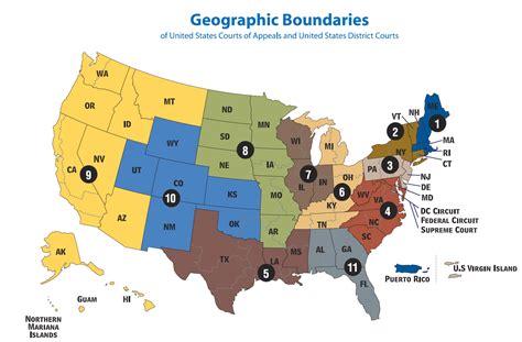 federal courts of appeals circuits map