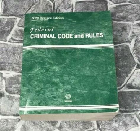 Federal Criminal Code And Rules 2020