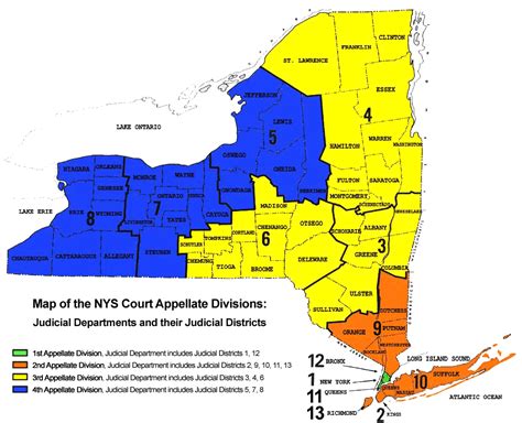 federal district court map new york