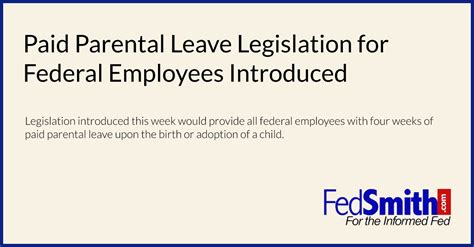 federal employee paid parental leave taxes