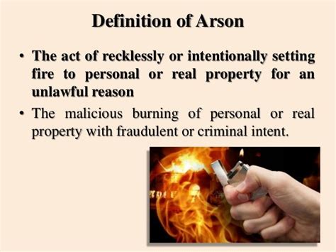 federal law definition of arson