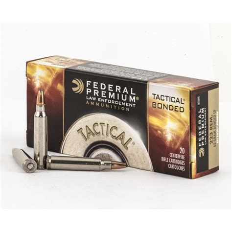 Federal Le Tactical Bonded 223 62gr T3 Ammo